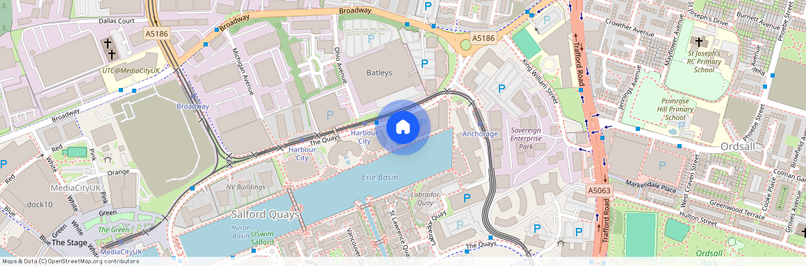 The Quay Loop Road Harbour City M50, Salford Quays