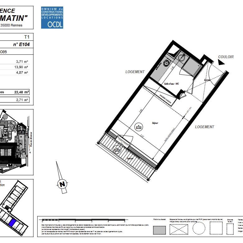 Appartement T1 à louer - 22 m² - Photo 2