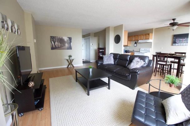 Edmonton Furnished Condo Rental in Downtown - Bright, Furnished Downtown Suite With Stunning Fitness and Social Center! - Photo 1