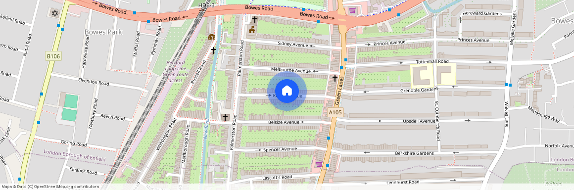 Kelvin Avenue, Palmers Green, London N13