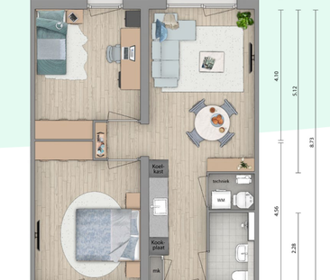 Appartement Koperentin, Oss - À Louer - Foto 4