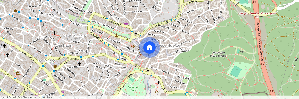 Αθανασίου Διάκου 20-22, 554 38, Άγιος Παύλος (554 38), Άγιος Παύλος (Θεσσαλονίκη - Περιφ/Κοί Δήμοι)