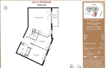 location Appartement T3 DE 62.41m² À ARPAJON - Photo 4