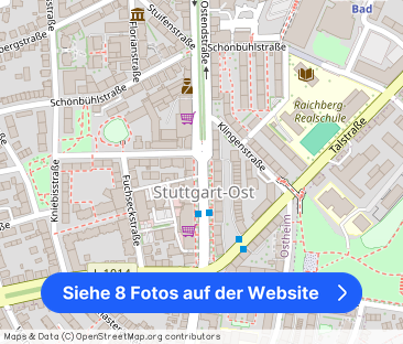 Ruhige, helle 3 Zimmer-Wohnung in Stuttgart-Ost mit Blick ins Grüne - Foto 1