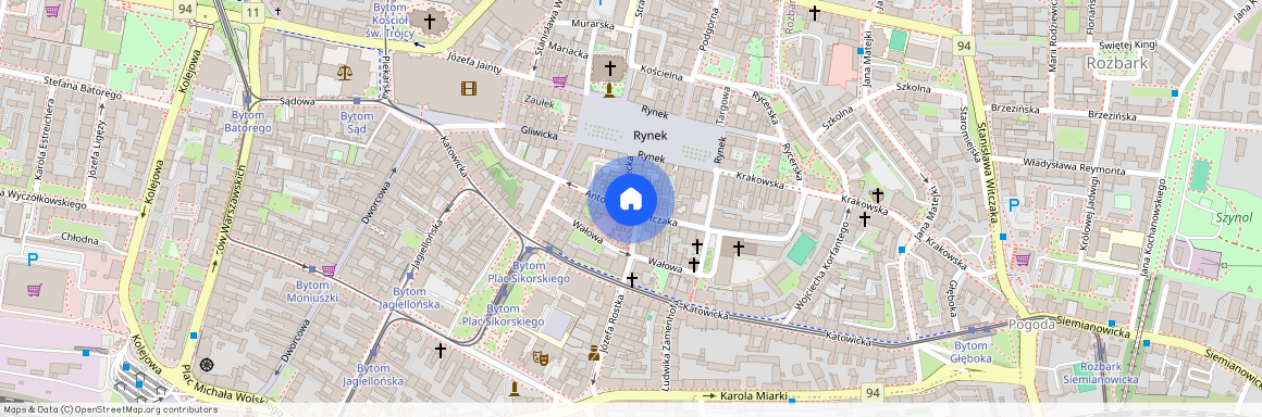 ul. Antoniego Józefczaka, Śródmieście, Bytom, śląskie