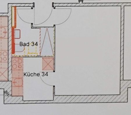 1 Zimmer, 25 m², 3. Stock - Photo 4