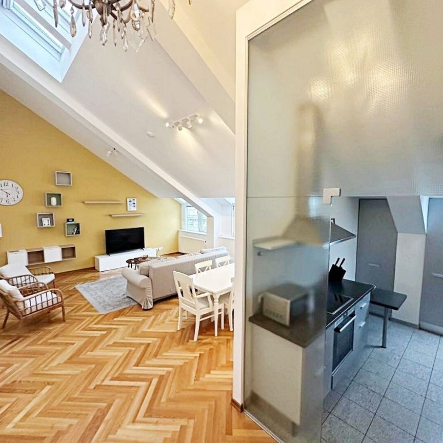 DACHGESCHOSS! OPERNRING, klimatisiertes 110 m2 Dachgeschoss mit 20 m2 Terrasse, 3 Zimmer, Küche, 2 Bäder, Möblierung möglich - Photo 1