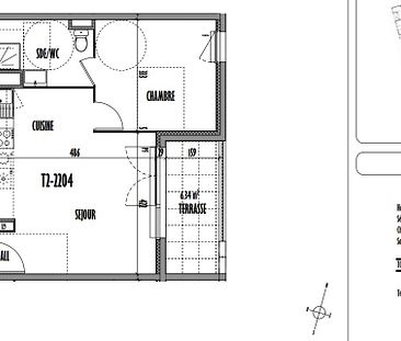 Location appartement 2 pièces de 41.5m² - Photo 1