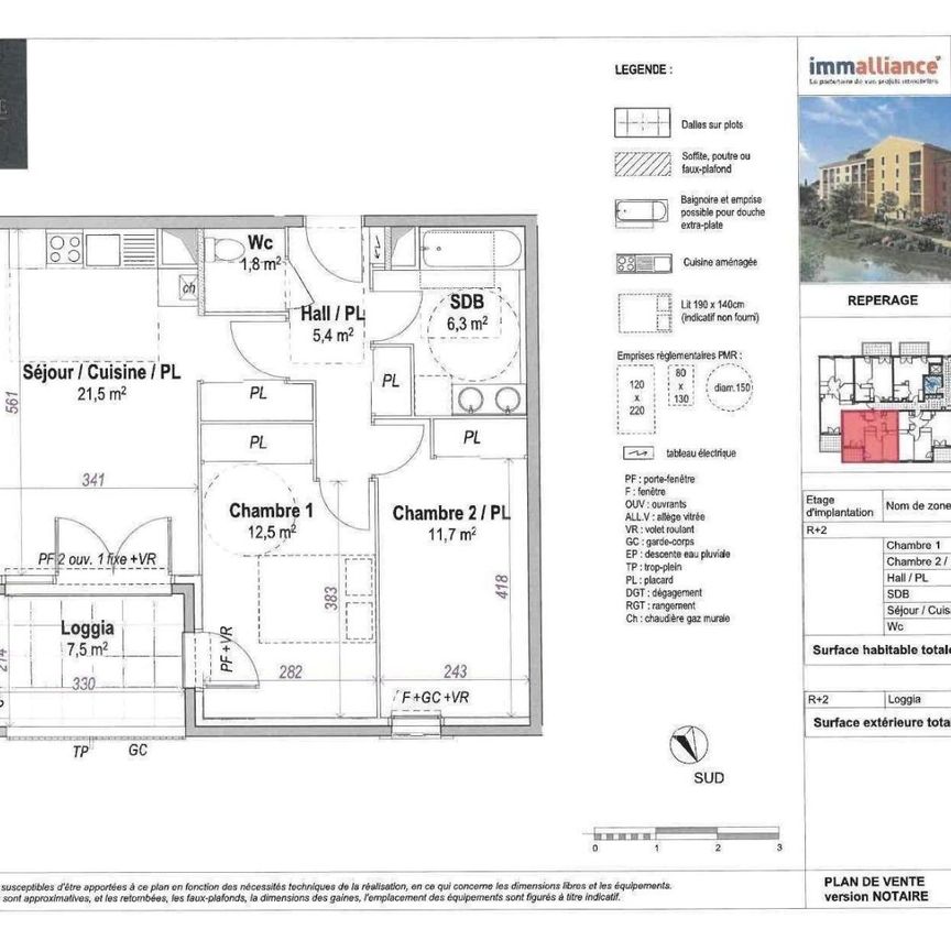 Location Appartement 3 pièces 59m² ORANGE 84100 - Photo 2