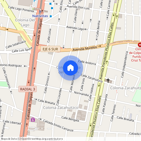 Calle Zacahuitzco 74, Carmen, Benito Juárez, 03540 Ciudad de México, CDMX #74, Colonia Del Carmen, C.P. 03540, Df / Cdmx