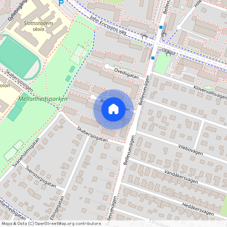 Börringegatan 2B, Mellanheden