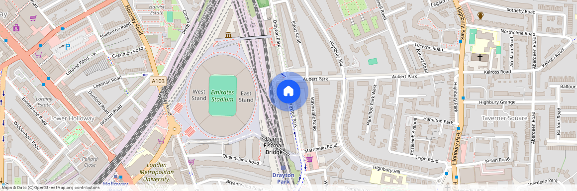 Drayton Park, Highbury, London, N5