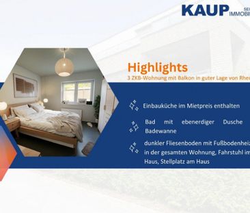 3 ZKB Wohnung mit Balkon in ruhiger Wohnlage von Rheda - Photo 3