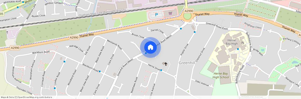 Greenhill Road, Greenhill, Herne Bay, Kent, CT6