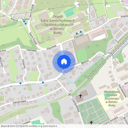 ul. Kolumnowa, Stare Bielsko, Bielsko-Biała, śląskie