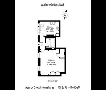 Studio Flat, Wadham Gardens, NW3 - Photo 3