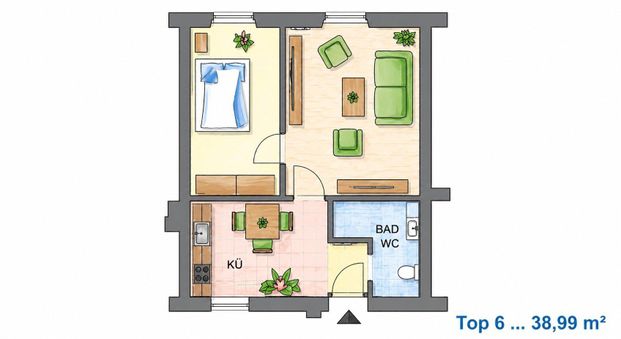Charmante 2-Zimmerwohnung in Gratwein - Photo 1