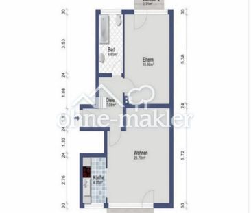 Hübsche Zwei-Zimmer Wohnung über den Dächern von Bürrig - Foto 4