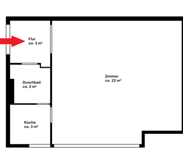Neustadt / 1-Zimmer-Dachgeschosswohnung in begehrter Lage - Photo 1