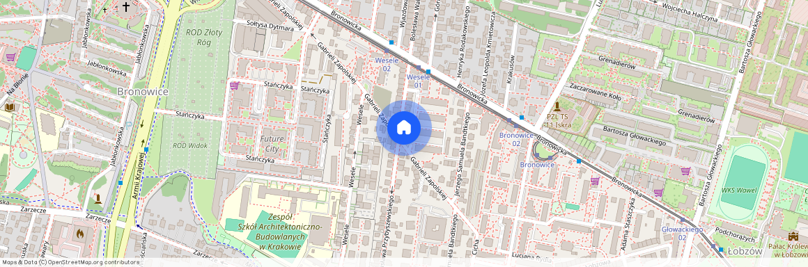 ul. Stanisława Przybyszewskiego, Bronowice, Bronowice, Kraków, małopolskie