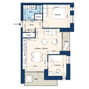 Bærvænget 2, 9. Dør 4 - Foto 2