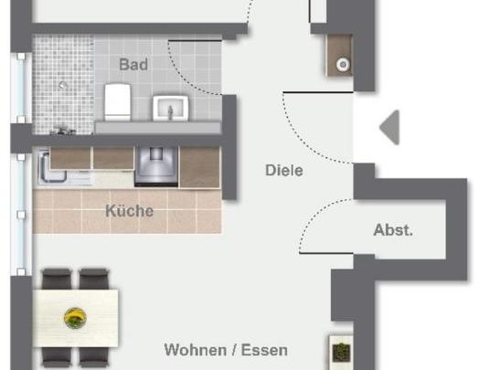 Einzug 15.11 2 Zimmer Wohnung Leverkusen Rheindorf Garten - Foto 1