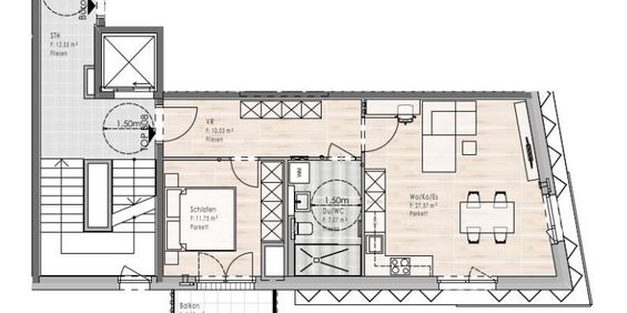 Erstbezug: 2-Zimmer Wohnung im 2. OG / Top B08 - Foto 3