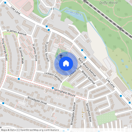 Lickless Terrace, Horsforth, Leeds, West Yorkshire, UK, LS18