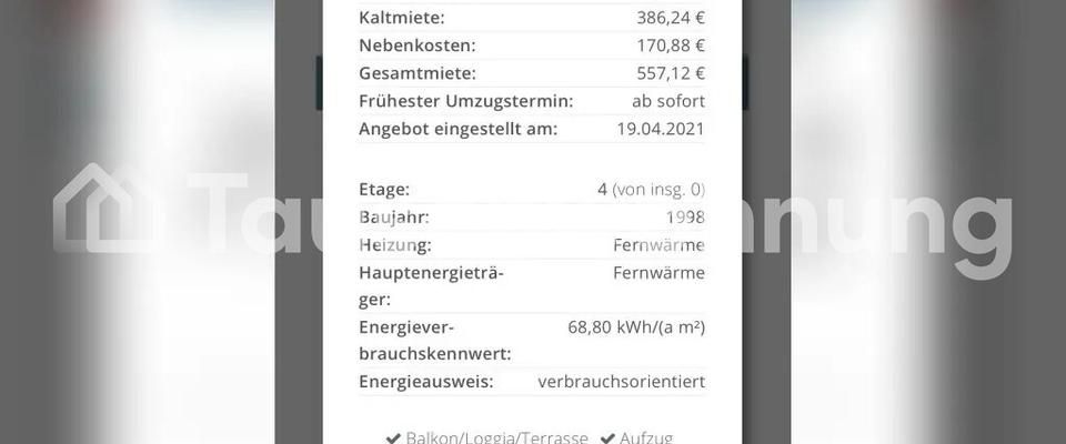 TAUSCHWOHNUNG Schöne neue 2 Zimmer mit offener Küche - Foto 1
