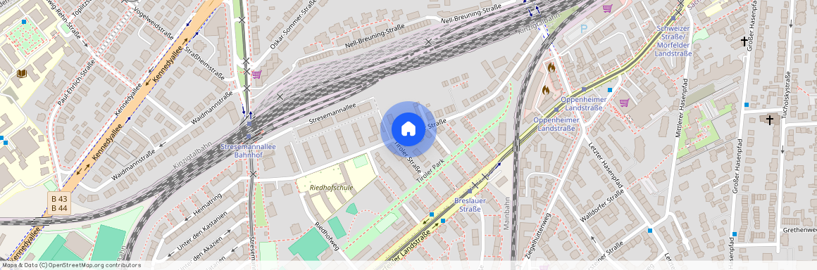 Tiroler Straße, 60596 Frankfurt am Main - Sachsenhausen