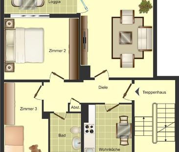 3-Zimmer-Wohnung in Waltrop Stadtmitte - Foto 1