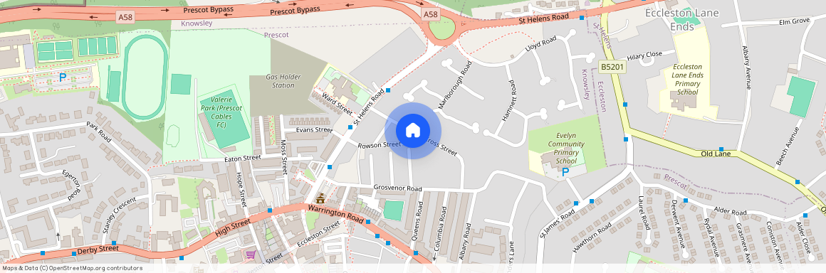 Cross Street, Prescot, Merseyside, L34