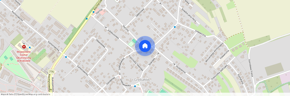 ul. Grębałowska, Grębałów, Wzgórza Krzesławickie, Kraków, małopolskie