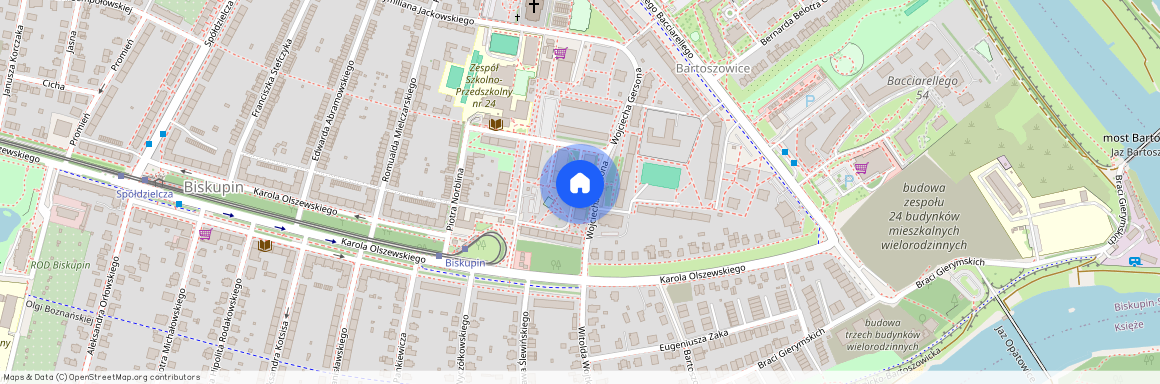 ul. Wojciecha Gersona 8, Bartoszowice, Śródmieście, Wrocław, dolnośląskie