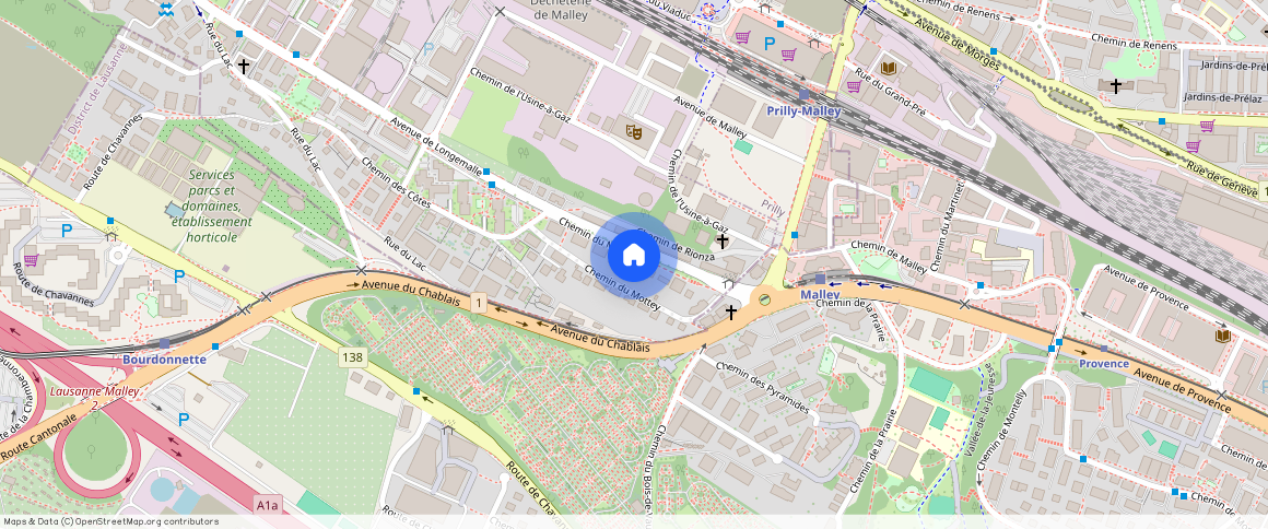 Chemin du Mottey **, 1020, Renens