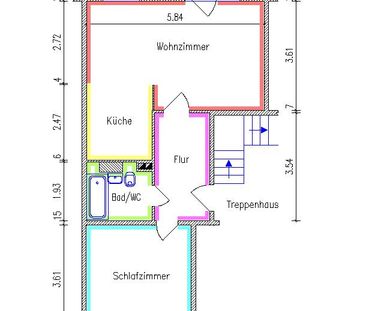 Mit Balkon und Hausgarten - Foto 1