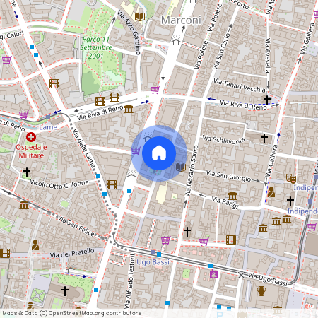 Via delle Casse, Bologna, Emilia-Romagna 40122