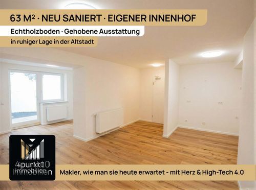 Erstbezug nach Sanierung: 2 Zimmer, ca. 63 m², Terrasse, Tageslichtbad, Eichenholzböden - Foto 1