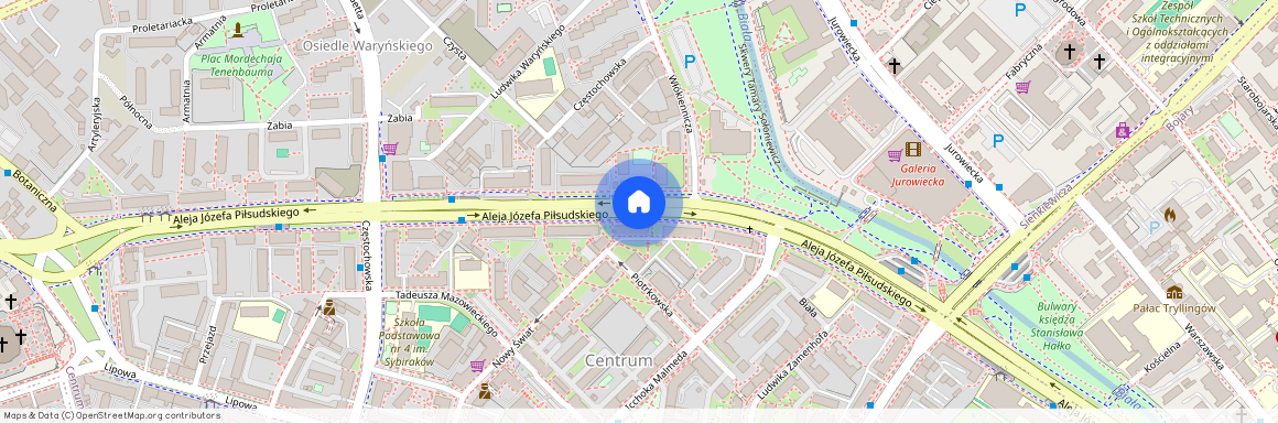 ul. Aleja Józefa Piłsudskiego, Centrum, Białystok, podlaskie