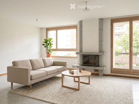 Appartement avec cheminée et balcon de 3.5 pcs - Photo 1