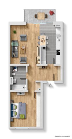 Exklusive 2-Zimmer-Wohnung mit Balkon und TG-Platz inklusive. - Photo 2