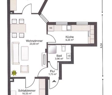 3-Zimmer-Wohnung, Hospitalstraße in 19055 Schwerin - Photo 2