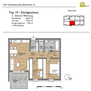 3 Zimmerwohnung im Dachgeschoss zur Miete mit Kaufoption - Foto 3