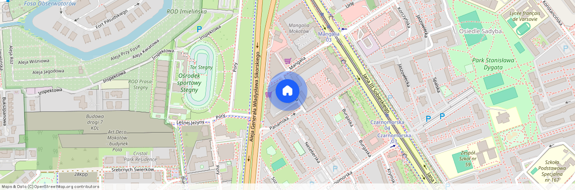 Warszawa, Mokotów, Aleja, gen., Władysława, Sikorskiego