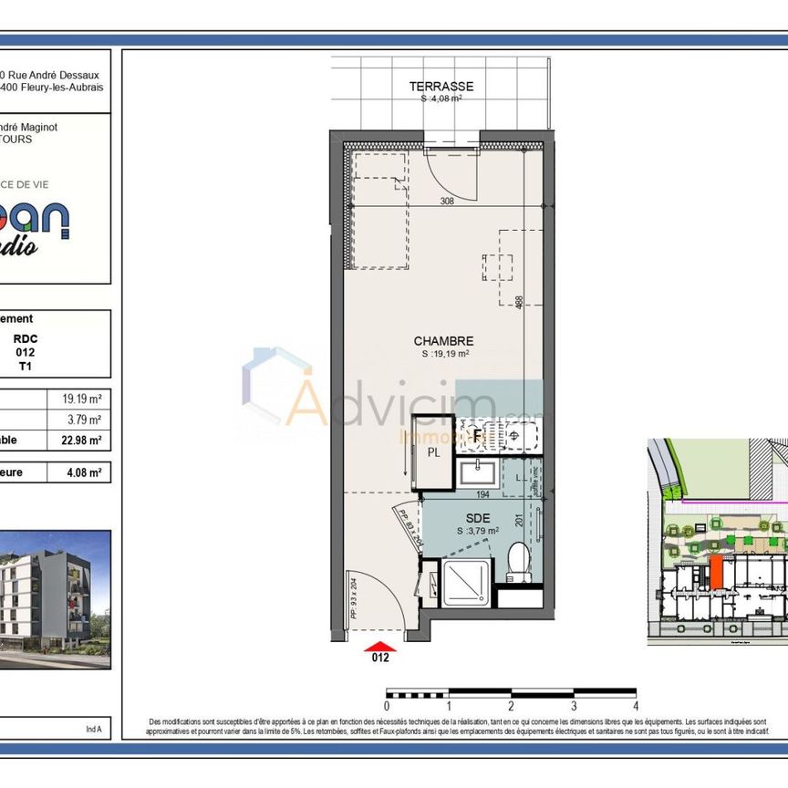 F 1 neuf de 22.98 m² - Photo 2