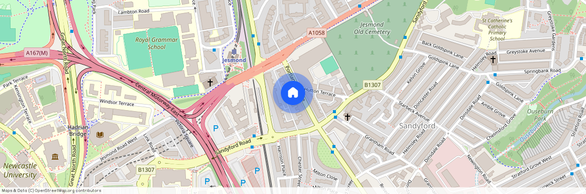 Portland Terrace Sandyford, __GEO_NEWCASTLE_UPON_TYNE__ NE2