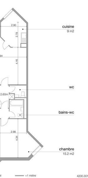 Appartement 4 pièces au 3ème étage - Foto 2