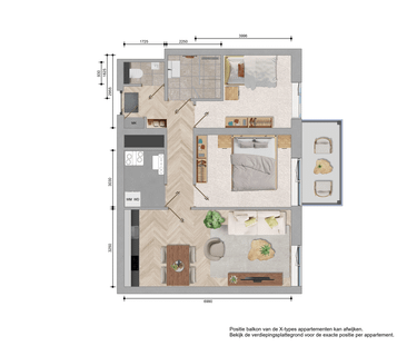 Appartement te huur: Plesostraat 219 1043 BV Amsterdam - Foto 2