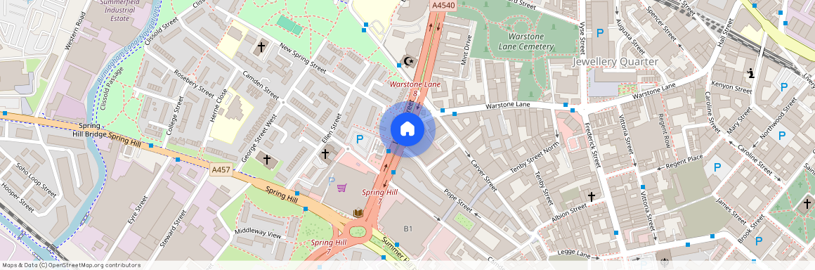 Icknield street, Jewellery Quarter, Birmingham, West Midlands, B18 6EA