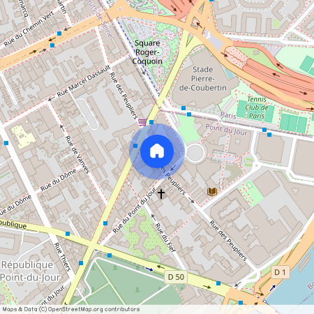 Building Rue des Peupliers - checkmyguest - 1350600, Rue des Peupliers, Boulogne-Billancourt